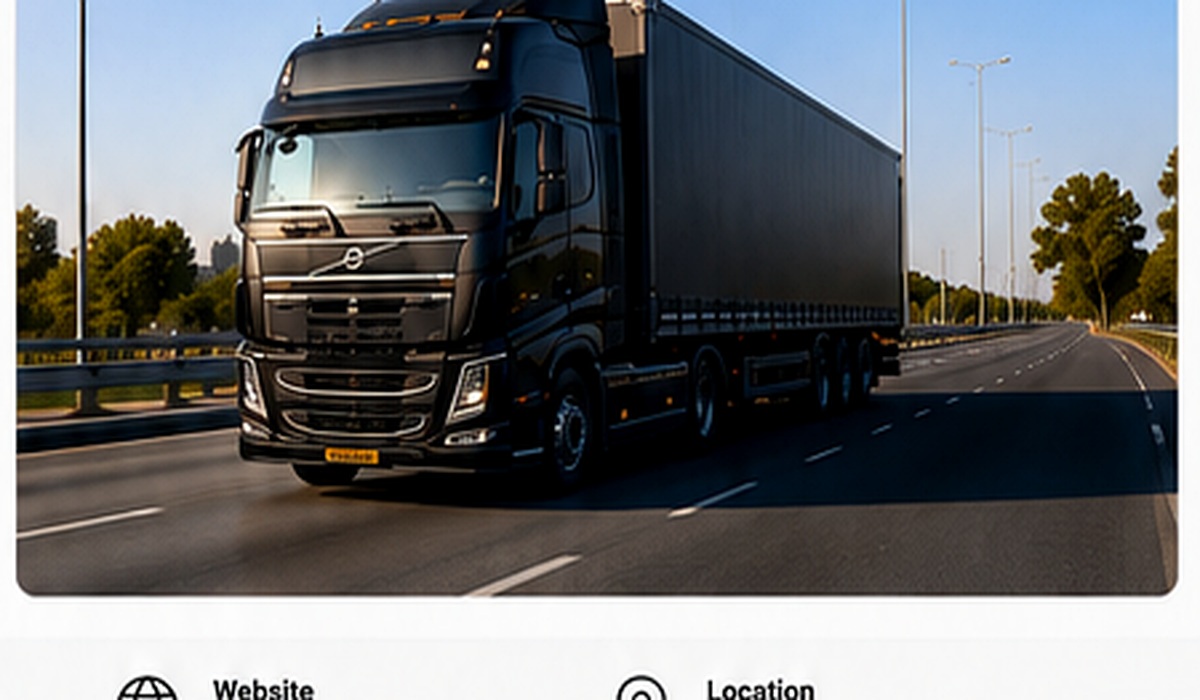 Commercial transport truck in Dubai